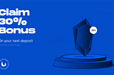 30% Deposit Reward Terms & Conditions