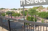 71st Street stop, D Line, 2005