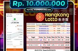 Bukti Kemenangan Togel Hongkong Lotto Rp10.000.000,- Lunas!