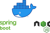 Creating docker image of Node and Spring Boot applications.