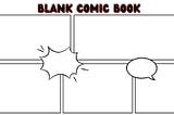 Blank comic Book layout