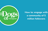 How DogsOfInstagram Engage with their Community of 5 Million Followers