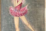 A painting of a ballerina
