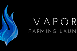 Announcing: The Vapor Farm — Stake To Earn BNB and Vapor!