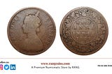 Half Anna 1877 Rare Coin