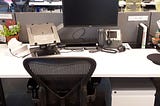 Image of my desk when I worked at Kantar. I took the photo on my last day there.