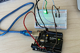 arduino set up with breadboard, ldr, led and wires