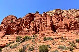 Red Rocks are shown in varying shapes and sizes