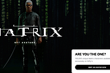 The Matrix NFT “Glitch”