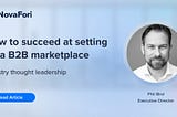 Deciding to launch a marketplace is the first step in a much bigger process.