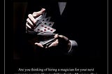 Magician In NYC For Corporate Event