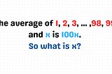 Can You Find x?