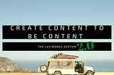 Content creation is the key to being Financially free.