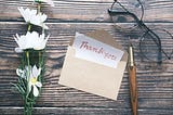 Authors, Say Thanks and Feel It: Gratitude