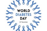 World Diabetes Day blue ribbon vector free download