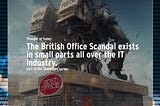 The British Post Office (BPO) scandal is unsurprisingly big news in the UK.