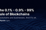 The 0.1% — 0.9% — 99% Rule of Blockchains