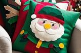 DIY Felt Appliqué Christmas Pillow Covers