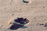 sand footprints