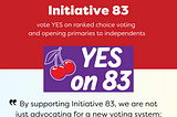 Erin Palmer endorses Initiative 83 — vote YES on ranked choice voting and opening primaries to independents. “By supporting Initiative 83, we are not just advocating for a new voting system, we are endorsing a future where more voices are heard and represented.”