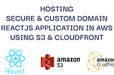 Hosting secure and custom domain React application in AWS using S3 and CloudFront