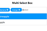 Implement Multi Select Box in ReactJS