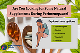 natural supplements for perimenopause