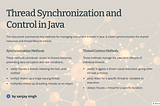 Understanding wait(), notify(), and notifyAll() vs yield(), join(), and sleep() in Java: A…