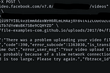 Facebook Video API cURL error_subcode: 1363030 File URL Solution