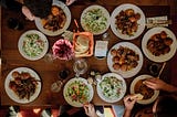 Photo of a great spread of food.