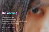 the warning