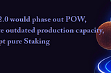 SERO 2.0 would phase out POW, eliminate outdated production capacity, and adopt pure Staking