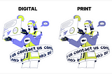 the difference between digital and printed illustration