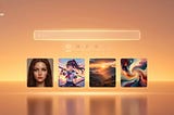 SuperImage interface showing multi-model AI image generation for creators