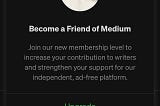Did Medium Just Make a Big Mistake? The New “Friend of Medium” Tier