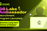 GG Labs Ambassador Recruitment Program Launched