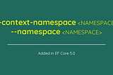 dotnet-ef สามารถระบุ namespace ได้แล้วนะ