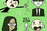 an illustration of characters from the movie The Matrix