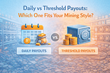 Daily vs Threshold Payouts: Which One Fits Your Mining Style?