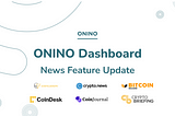 ONINO Dashboard: Latest Update | Newsfeed Integration