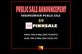 TheSpeedSter token Public Sale x Pinksale