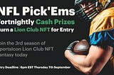 Join the SportsIcon Lion Club NFL Pick’ems League 2023 — Entry Details Included