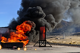 The Cryptosteel Capsule stress test with 550 gallons of burning A-1 jet fuel.