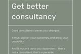 Getting Better Consultancy