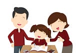 Vector of parents and a child