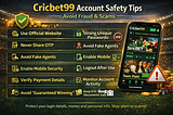 Cricbet99 Account Safety Tips: Protect Your Login & Avoid Scams