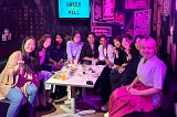 Group of women Web3 enthusiasts meeting IRL at ETHTokyo