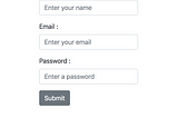 Create a Submit Form in React using ReactStrap