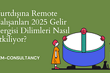 Yurtdışına Remote Çalışanları 2025 Gelir Vergisi Dilimleri Nasıl Etkiliyor?