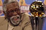 Bill Russell, the dull, gainly and careful man who is center and co-captain of the Boston Celtics